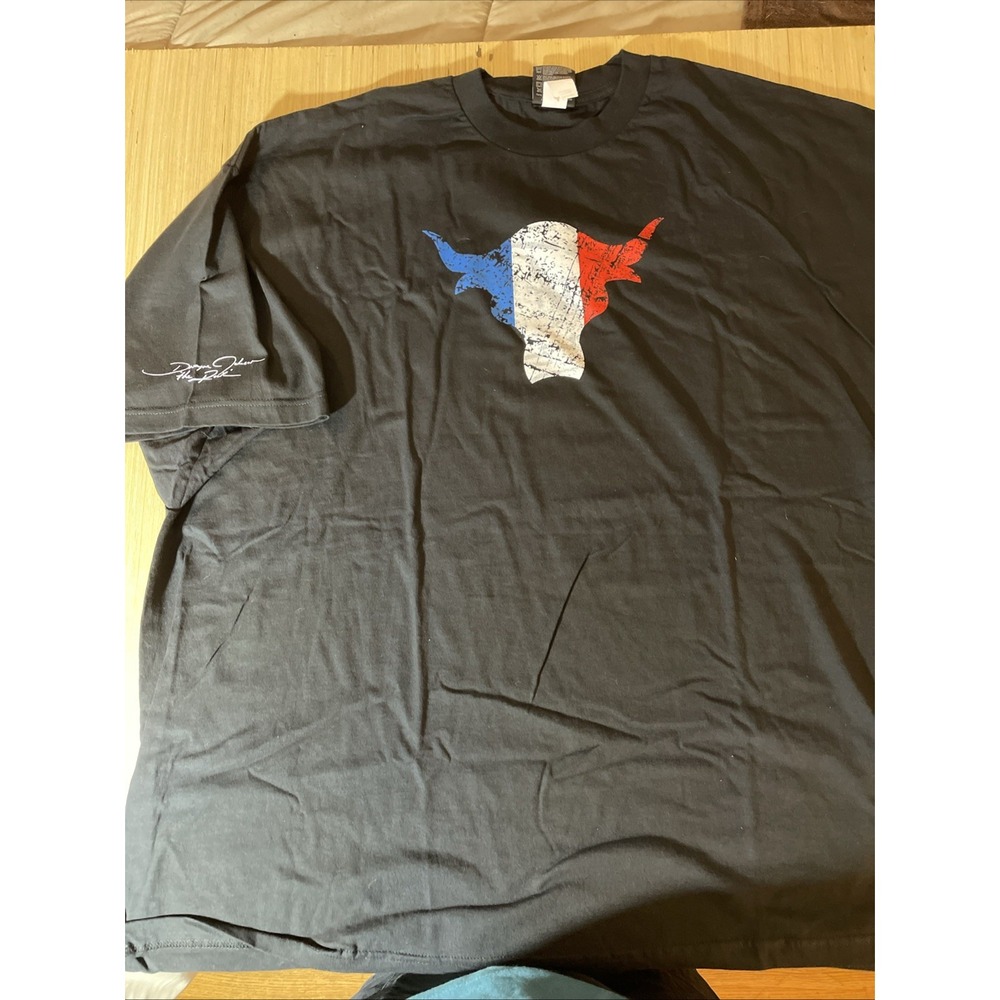 WWE Dwayne Johnson The Rock team bring it black T-shirt‎ 5XL 2010 NOS